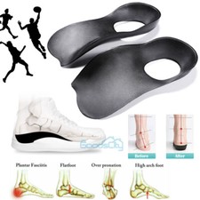 3/4 Orthotic Shoe Insoles Inserts Flat Feet High Arch Support Plantar Fasciitis