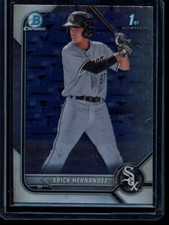 2022 1st Bowman Chrome BCP-181 Erick Hernandez RC - White Sox