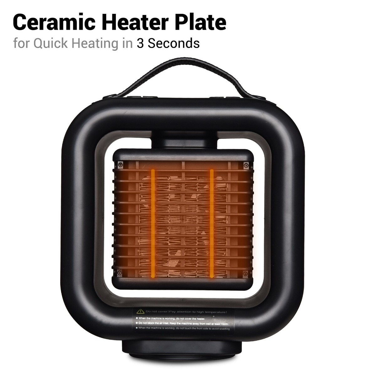 Space Heater Mini Desktop Fan Heater 1000W/600W 3 Seconds Quick Heating  Home Car | eBay