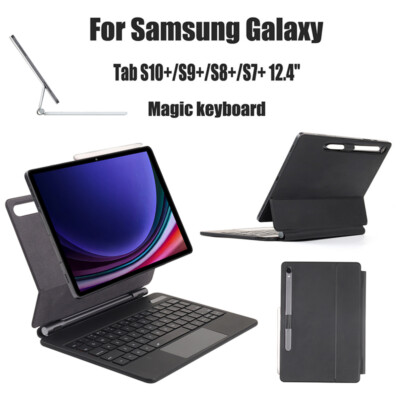 Magnet Hülle für Samsung Galaxy Tab S10+ S9 FE+ Tablet Bluetooth Tastatur Cover