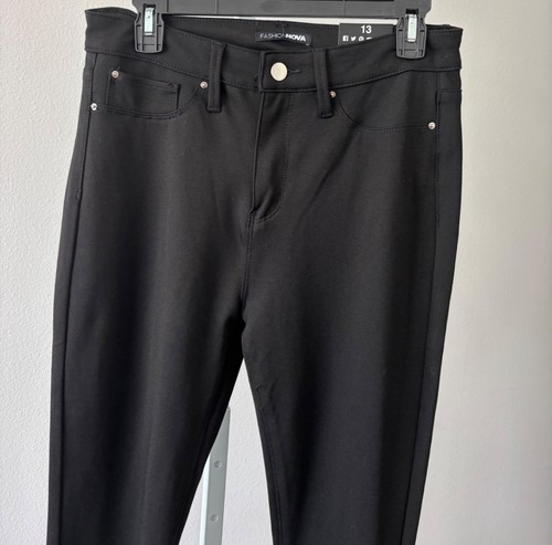 NWT Ponte Pants 13 High-Waisted Slim Trousers Minimalist Clean Girl Soft Grunge - Picture 15 of 16