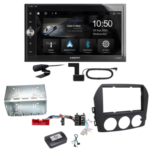 Xzent X-527 Android Auto CarPlay DAB set di installazione per Mazda MX-5 NC FL - Foto 1 di 1