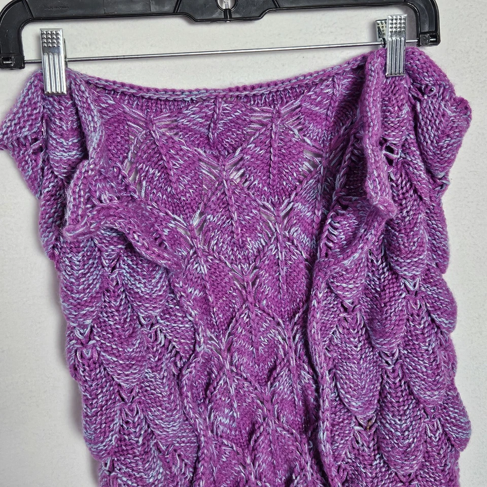 ОДЕЯЛО С ХВОСТОМ РУСАЛКИ ДЛЯ ВЗРОСЛЫХ 67 дюймов ВЯЗАНЫЕ КРАСОЧНЫЕ ЗУБЧАТЫЕ ВЕСЫ УЮТНАЯ ГОСТИНАЯ - Изображение 3 из 4