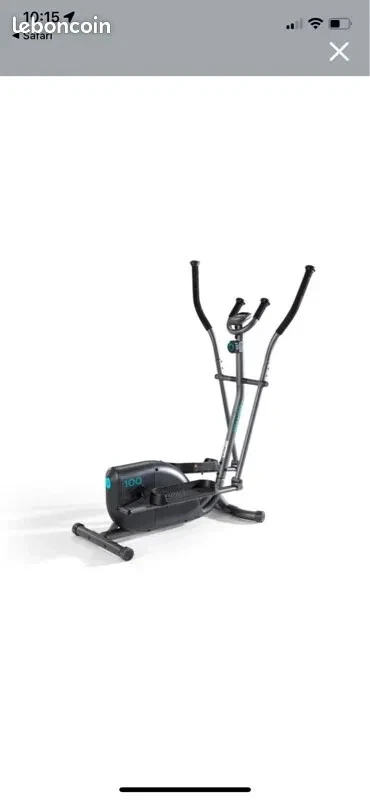 Vélo elliptique el540 noir auto-alimenté et connecté kinomap DOMYOS