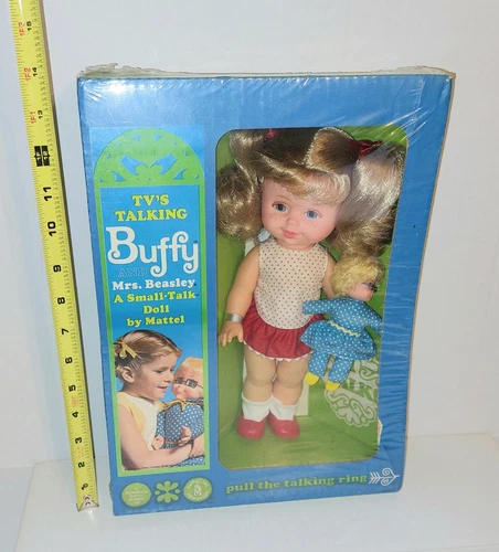 TV's Talking Buffy and MRS. BEASLEY Doll by Mattel 1967 not talking sealed
