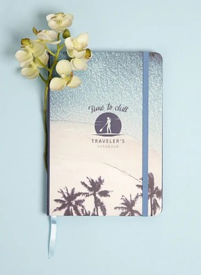 Traveller's Notebook 12 x 17,5 cm Paradise | Time to chill | Deutsch | 2023