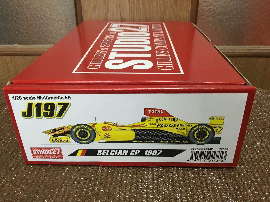 1/20 スタジオ27 ジョーダン J197 ベルギーGP タバコデカール付き 1/20 スタジオ27 ジョーダン J197 ベルギーGP タバコデカール