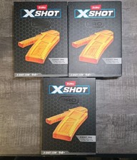 LOT OF 3 6 clips only Zuru X-Shot X Shot Pro 1 Half Clip And 1 Full Clip NEW