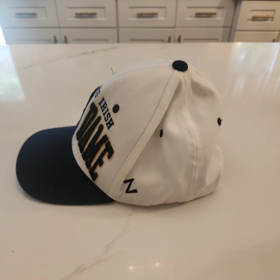 Notre Dame Fighting Irish Vintage Snapback Hat Cap Zephyr Spell-Out Adjust NCAA - Image 3 of 4