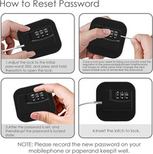 Refrigerator Lock - Heavy Duty Fridge Cabinet Lock, Keyless Combination Loc...