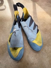 MAD ROCK MAD MONKEY Youth Rock Climbing Shoes Blue Yellow Kids Size 3