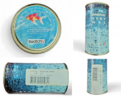 Swatch Scuba 200 SDB100 Barrier Reef 1991 Ultra Rare Very Wet Tin NOS Special