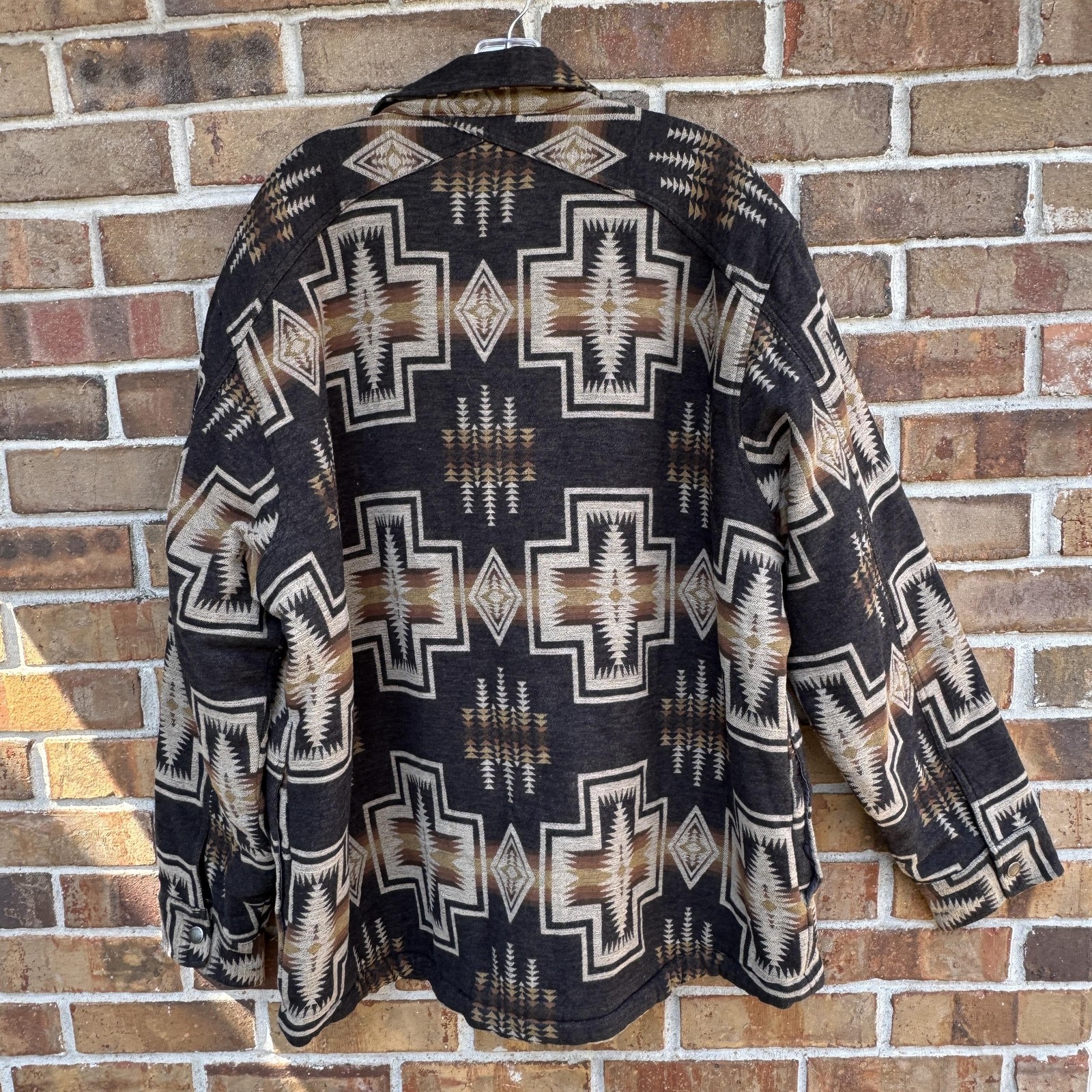 Pendleton Jacket Men Large Brown Harding Snap She… - image 6