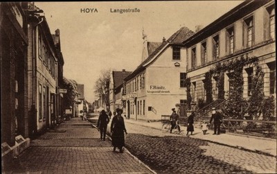 Ak Hoya an der Weser, Langestraße, Apotheke - 3974418