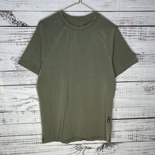 ASRV Stretch Supima Fitted T-Shirt Olive Green DSG-0919 Gym Training Mens Medium