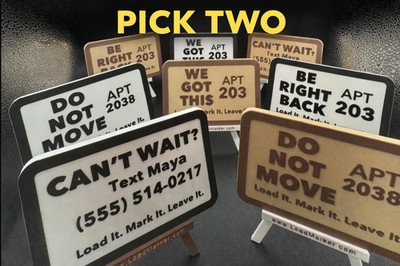 2 Pack Laundry Magnet Do Not Move Washer Dryer Shared Laundry Room Sign
