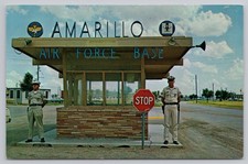 Amarillo Air Force Base Entrance Amarillo Texas Postcard