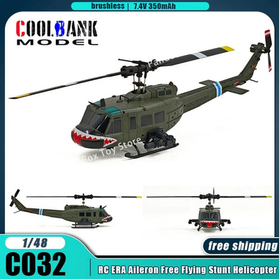 #ad UH 1 RC Helicopter 2.4GHz 4CH 6 Axis Gyro Military Scale Model Toy $159.99