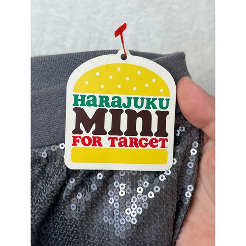 NWT Harajuku Mini for Target Gray Sequin Jogger Pants Girls XL Gwen Stefani - Picture 2 of 10