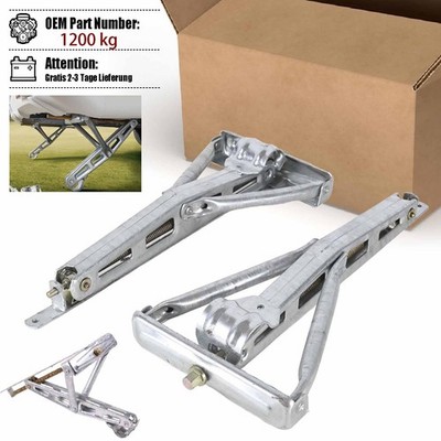 2x 1200 kg Universal Wohnwagen Stütze Kurbelstütze Ausdrehstütze Abstellstütze