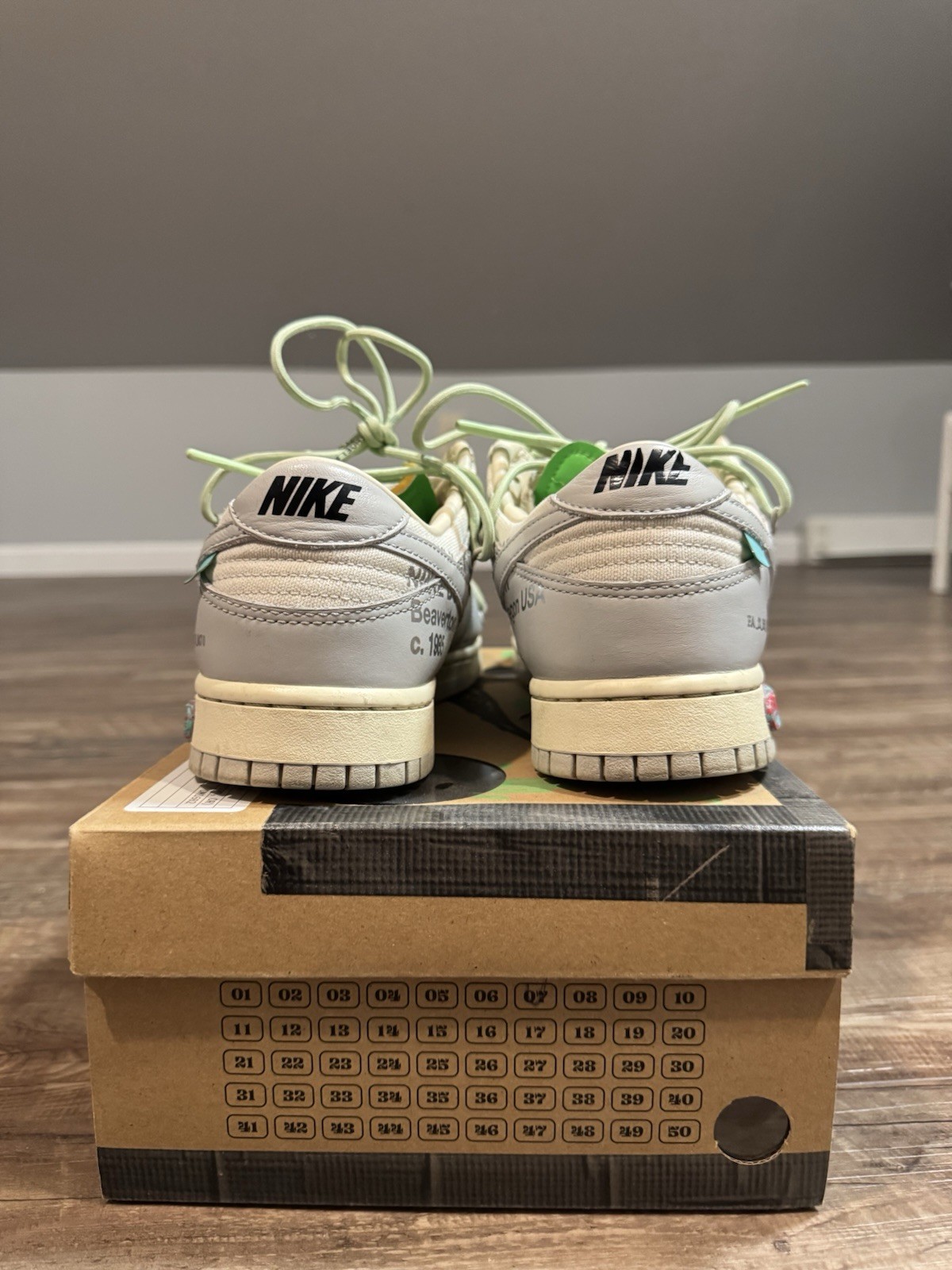 OFF WHITE X NIKE Nike Off White x Dunk Low lotto 07 di 50