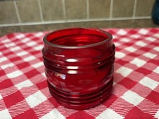 USED RED FRESNEL SHORT GLASS LENS
