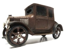 Vintage 70s Iron Art By J.m. Model T Ford Coupe Toy Car Bank
