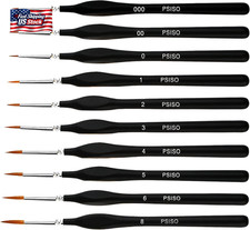 10 PCS Miniature Paint Brushes Kit, Fine Detail Painting Brush Micro Professiona