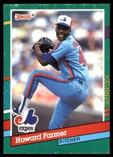 Howard Farmer 1991 Donruss #734 Expos MLB READ FREE SHIPPING AutographDen
