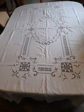Nappe Exceptionnelle  Nappe époque 19eme Napoléon III