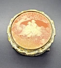 VINTAGE Enamel On Metal Trinket Box - Japan - 3.5x2 inches