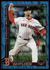 2025 Topps Garrett Whitlock #482 Boston Red Sox SN Blue Holo Foil