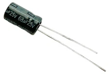 Pack of 10  Capacitor Aluminum electrolytic  68UF 25V 20% (8 X 11mm) Radial 3...