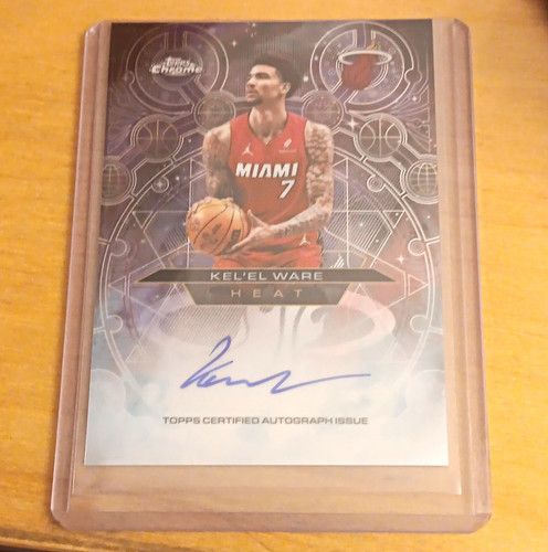 Topps Chrome Updates 2025-26 Kel'el Ware Miami Heat Chromographs Auto CH-KW