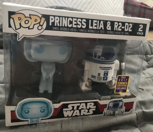 Funko POP! Star Wars: Princess Leia & R2-D2 2-PACK 2017 SUMMER Convention Excl
