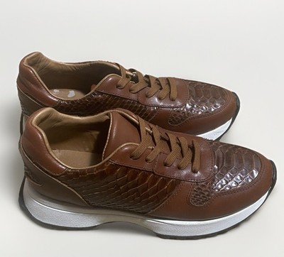 El Malcreado Snake Skin Sneakers Cow Inner Lining Size 7