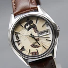 CLA'd [N MINT ] Vintage SEIKO Lord Matic 5606-7190 LM 36mm UKIYOE AT Men's Watch