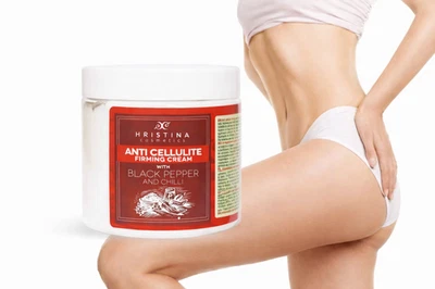 Anti-Cellulite-Straffungscreme mit schwarzem Pfeffer und Chili, 200 ml - Bild 1 von 4