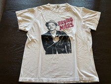 Size M - Bruno Mars Graphic T-shirt White "Moonshine Jungle Tour"