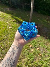 Handmade Kandi Star Bracelet Pony Bead Cuff Colorful