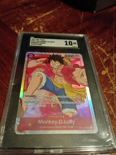 ONE PIECE ROMANCE DAWN OP01-024 MONKEY D. LUFFY SGC 10 GEM MINT