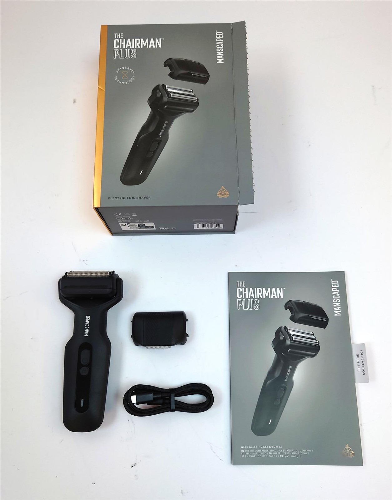 Manscaped The Chairman Plus Electric Foil Shaver Waterproof Shaving Black