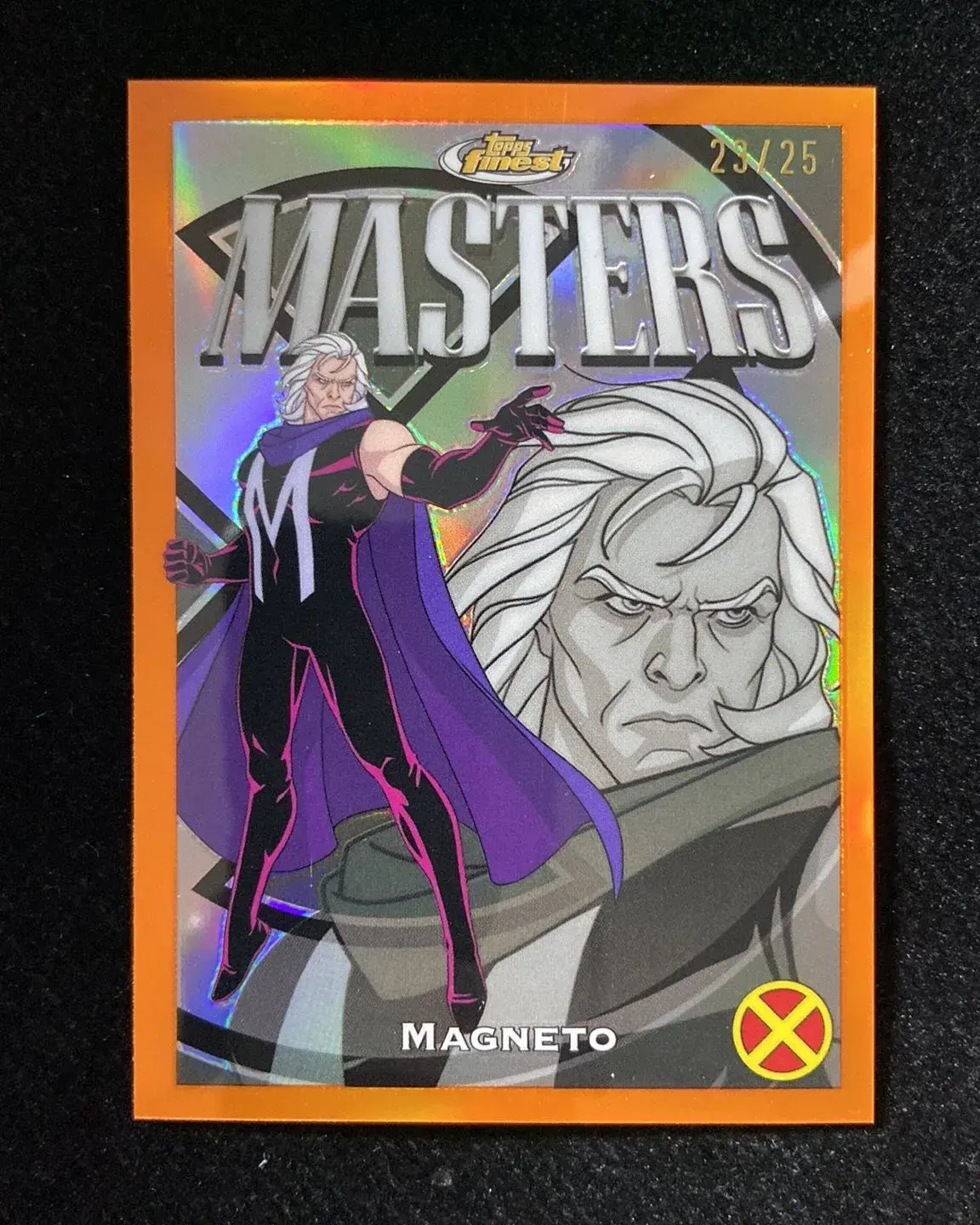 2025 Topps Finest Marvel X-Men '97 Orange Masters Magneto 23/25 #64 YW61