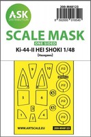 Ki-44-Ii Hei Shoki One-Sided Express Mask, Self-Adhesive Hasegawa / 1:48