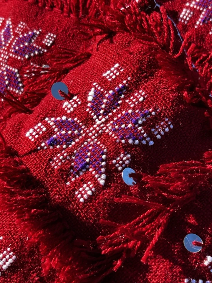 Decorative Pillow Handwoven Bohemian Throw Pillow - Image 4 of 4