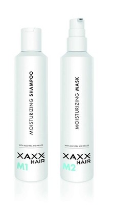 XAXX Hair Moisturizing Set Shampoo + Maske 2X200ml Aloe Vera Vegan Haarpflege