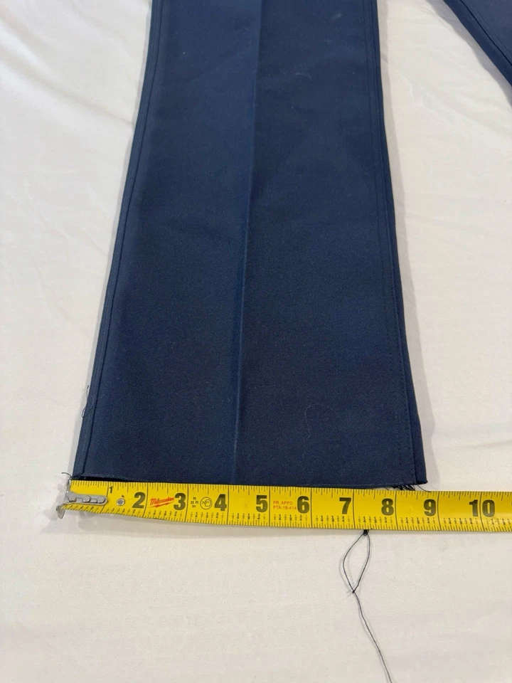 Workrite FR Pants Size 35X Flame Resistant Nomex ARC 6.6 Firefighter Navy Blue - Image 3 of 4