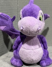 Neopets 2008 Series 3 Scorchio Purple Animal Dragon Dinosaur Plush Toy Doll 7  