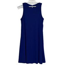 Lauren Ralph Lauren Swing Dress Womens Sz 10 Purple Sleeveless Round Neck Lined