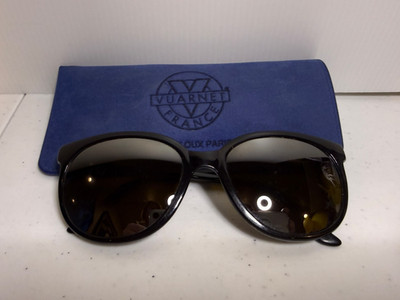 VUARNET POUILLOUX PX 002 France Black Vintage Sunglasses Frame with Case